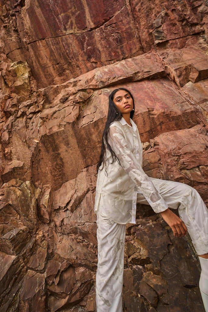 IVORY BROCADE SET - dash and dot dash and dot