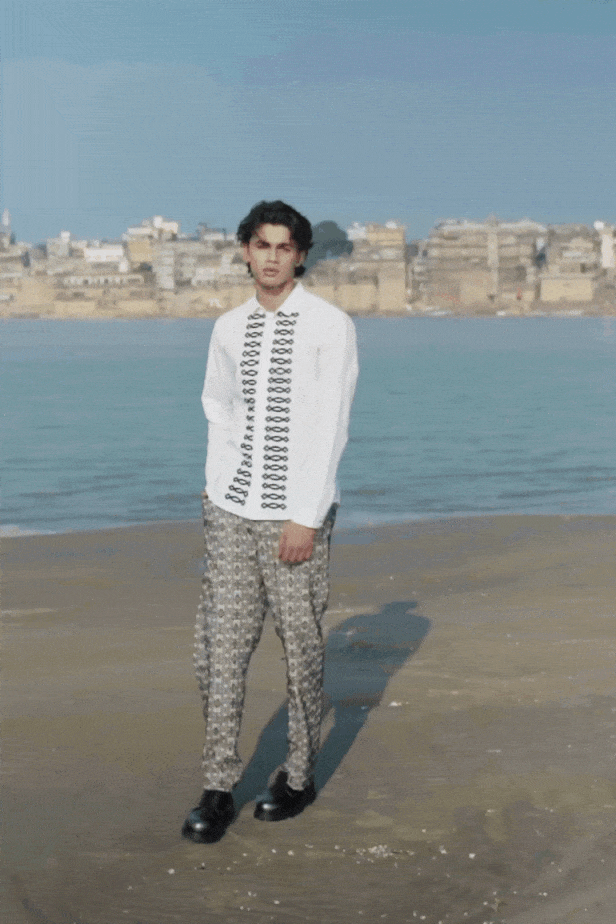 JACQUARD PANT - dash and dot dash and dot