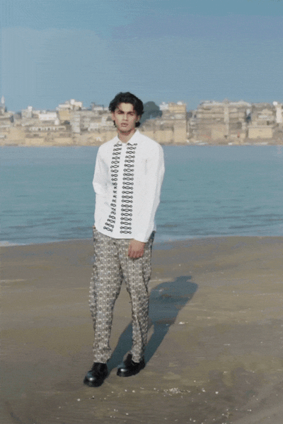 JACQUARD PANT - dash and dot