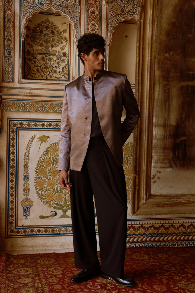 Benares Tissue Blazer dash and dot