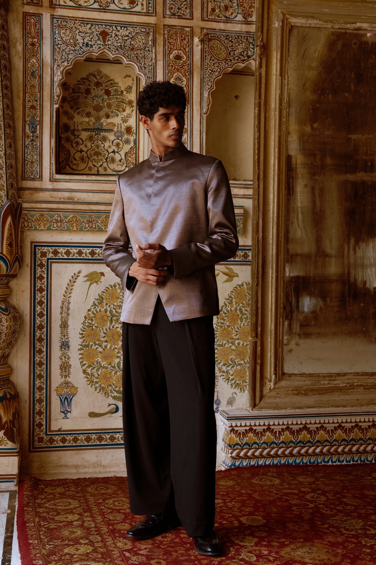 Satin Twill Straight Cut Pant