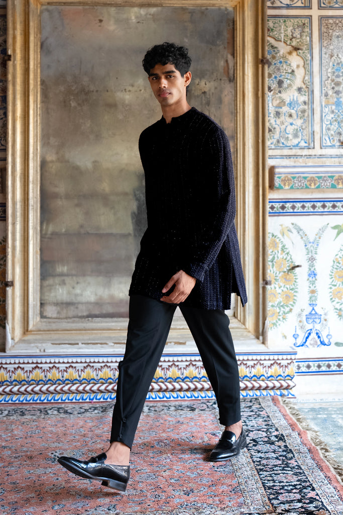 Buttoned Cuff Pant dash and dot