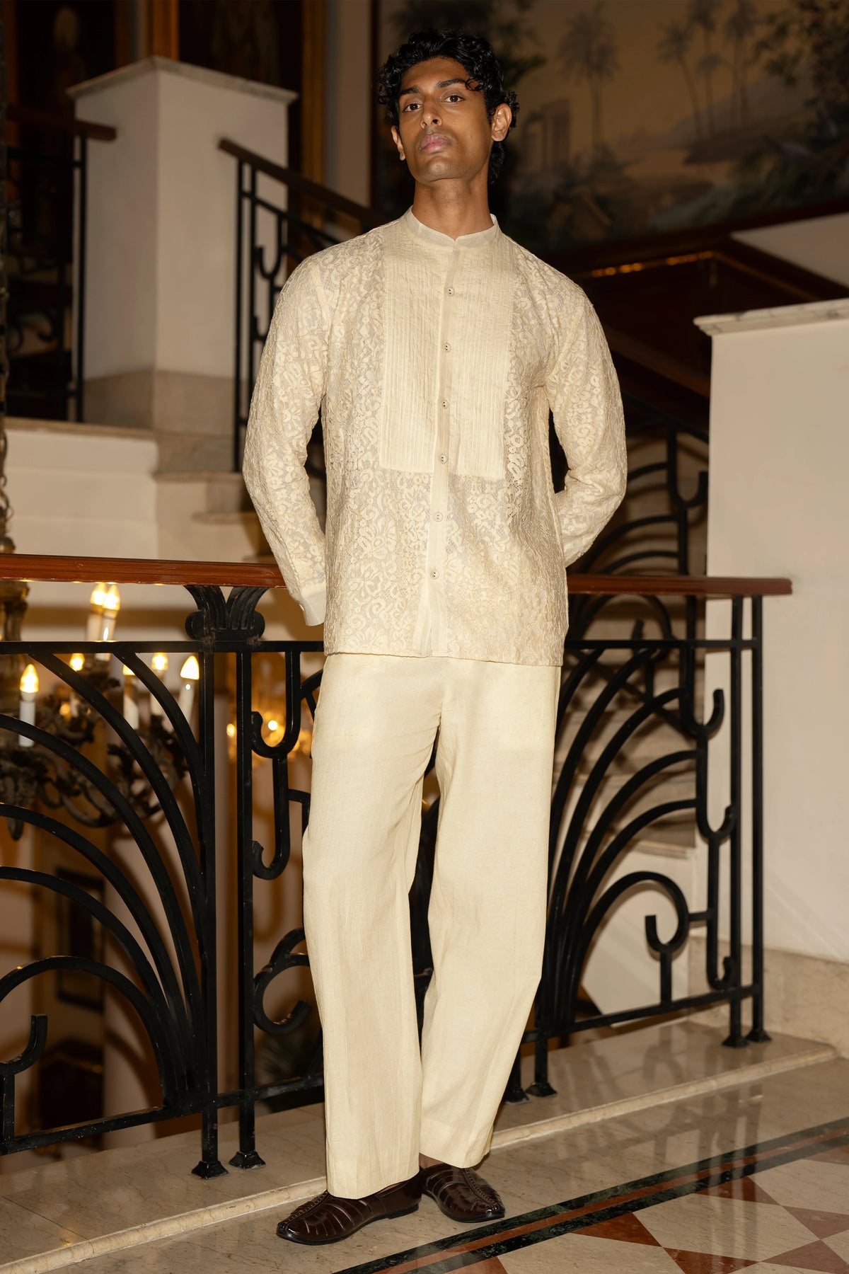 STRAIGHT CUT LINEN PANT