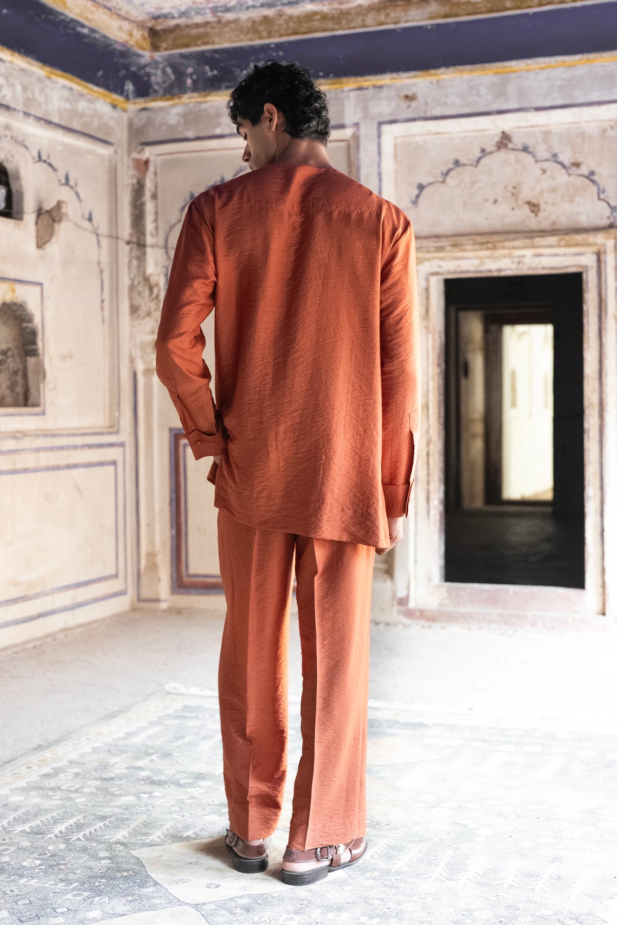 Rust Textured Shirt