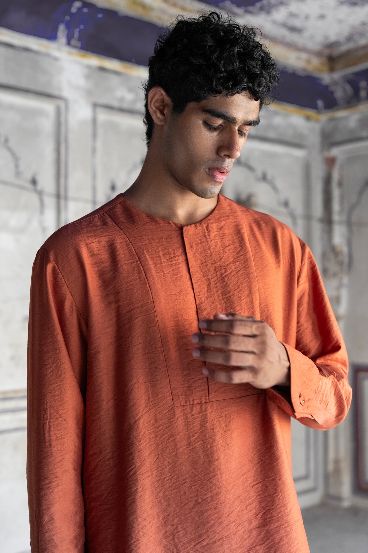 Rust Textured Shirt