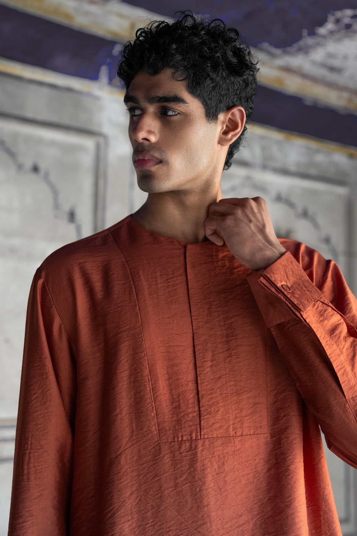 Rust Textured Shirt