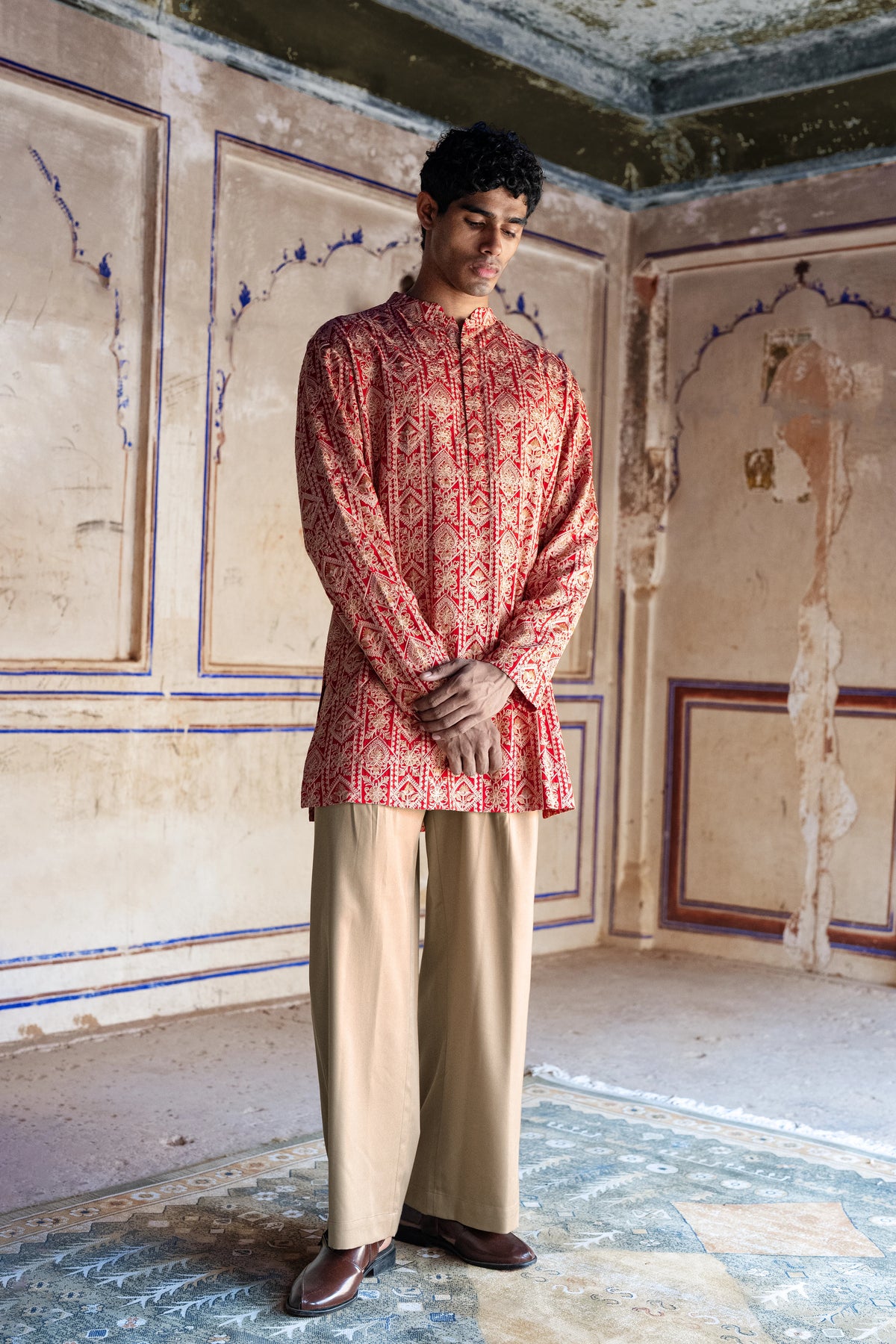 Aari Embroidered Kurta Shirt