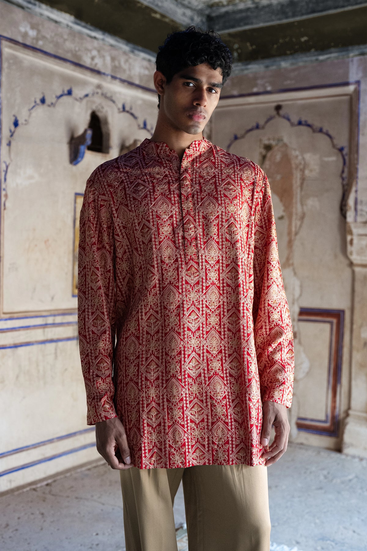 Aari Embroidered Kurta Shirt
