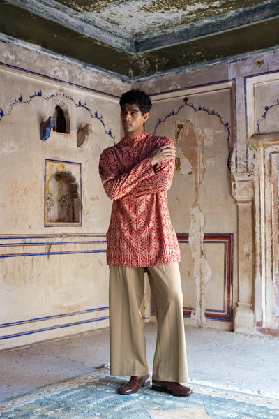 Wide-Legged Khaki Pant