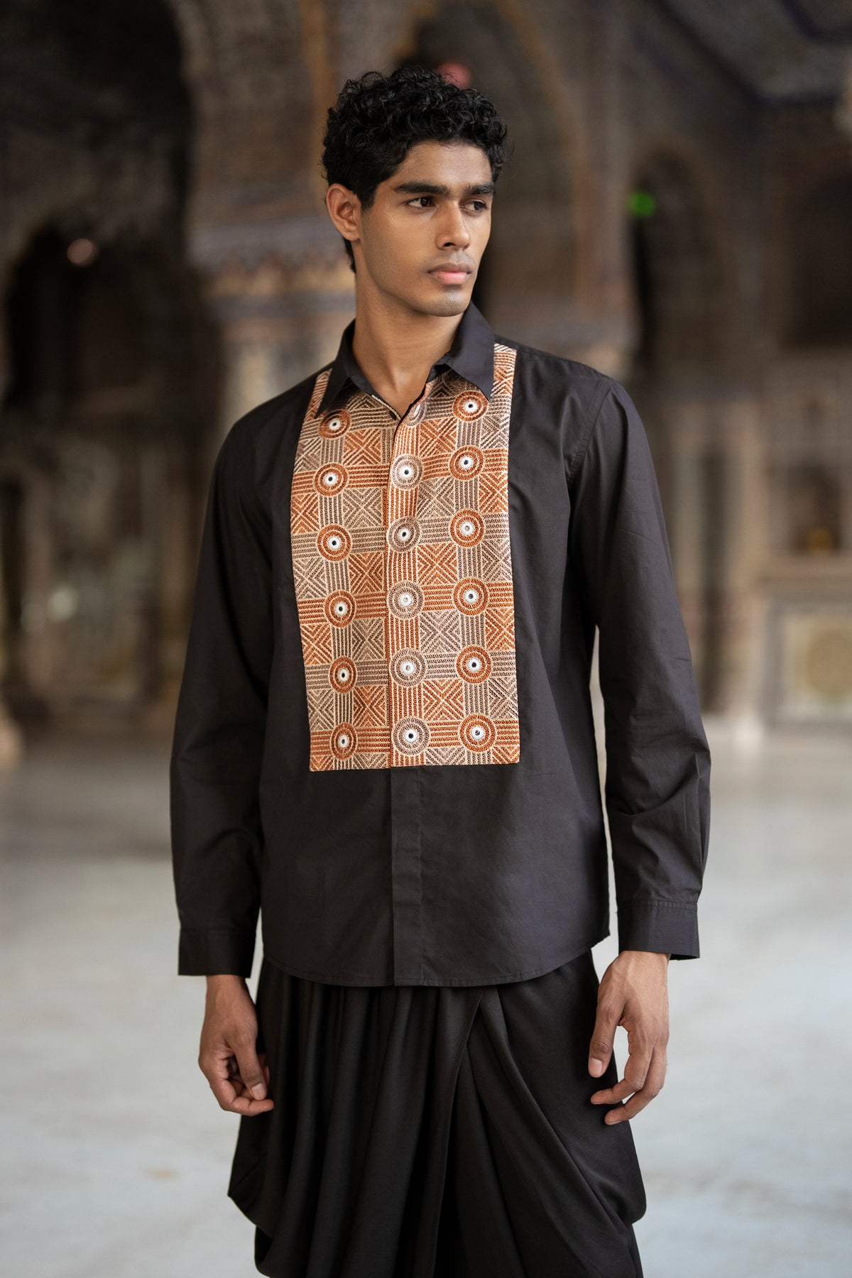 Mirror & Thread Embroidred Shirt