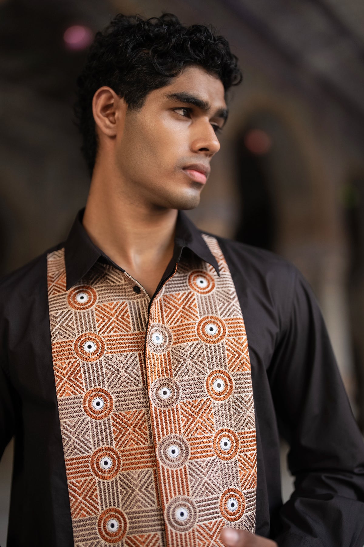 Mirror & Thread Embroidred Shirt