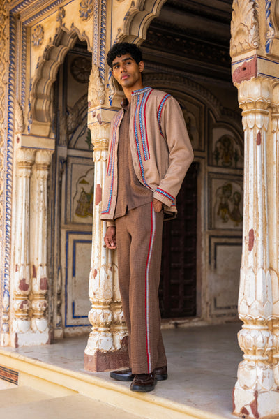 Embroidered Textured Shacket