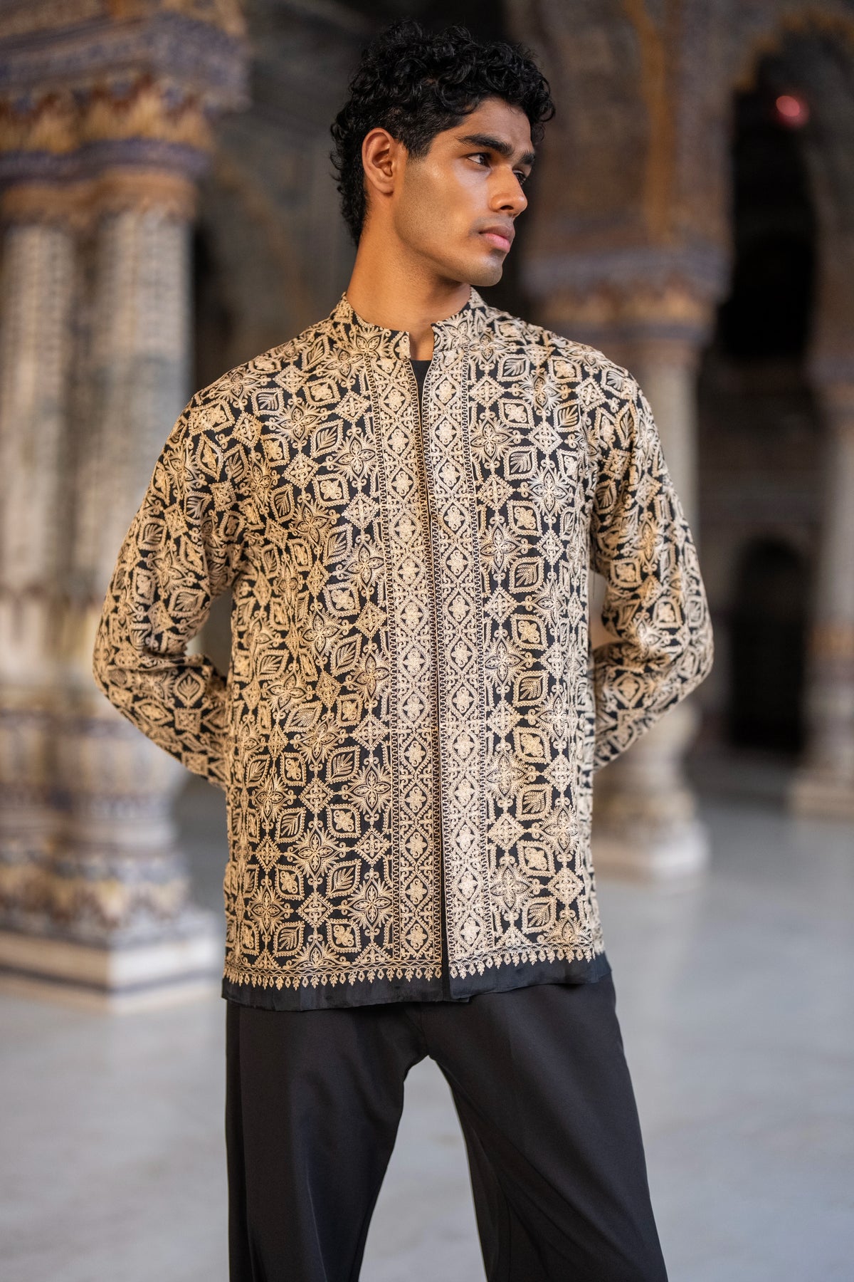 Aari Stitch Emboidered Shirt