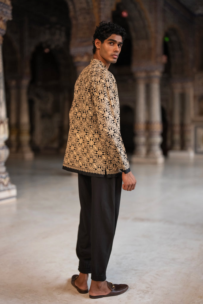 Box Pleated Pant dash and dot