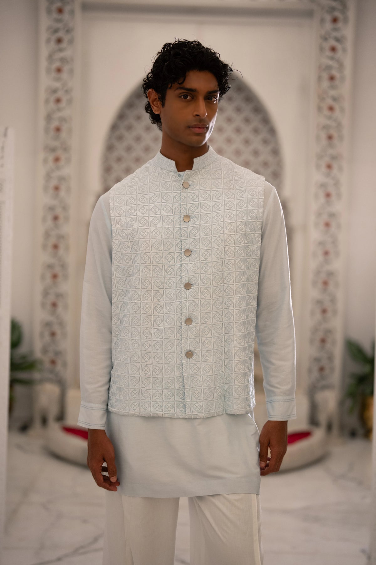 WIDE-LEGGED IVORY PANT