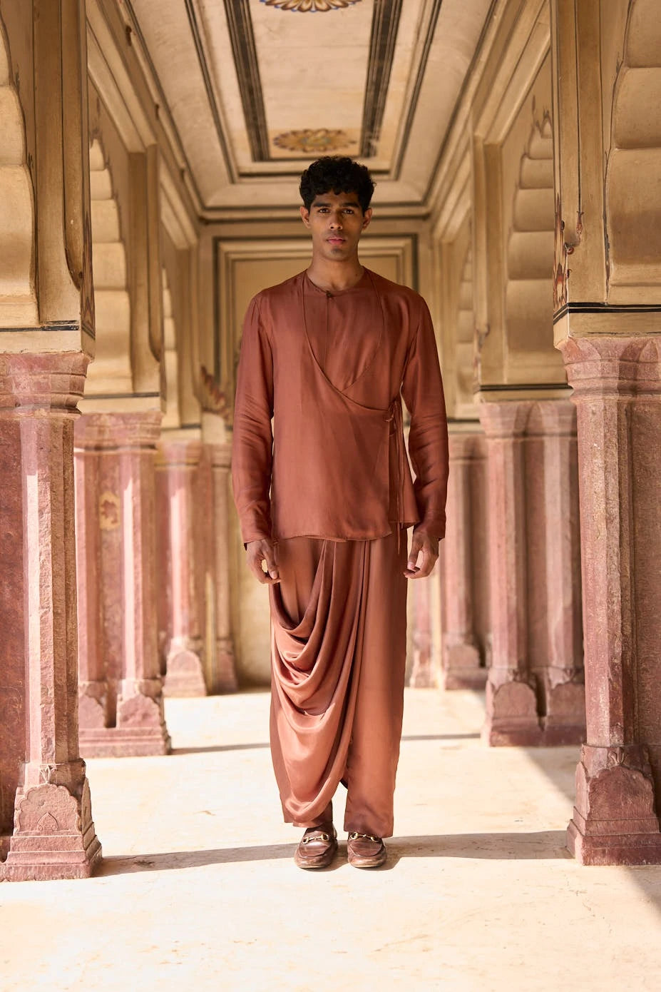 Asymmetric Drape Cowl Pant