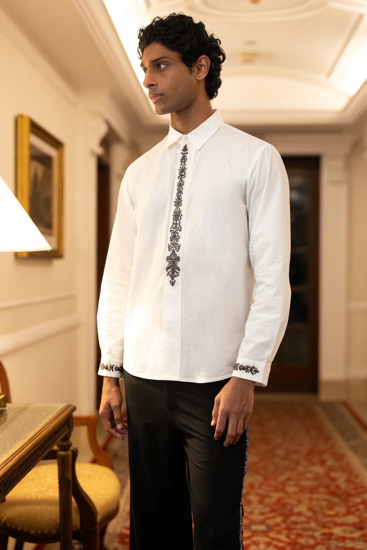 ZARDOZI EMBROIDERED SHIRT & PANT SET