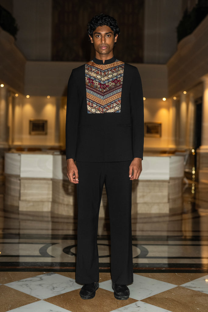 EMBROIDERED BIB BLAZER dash and dot
