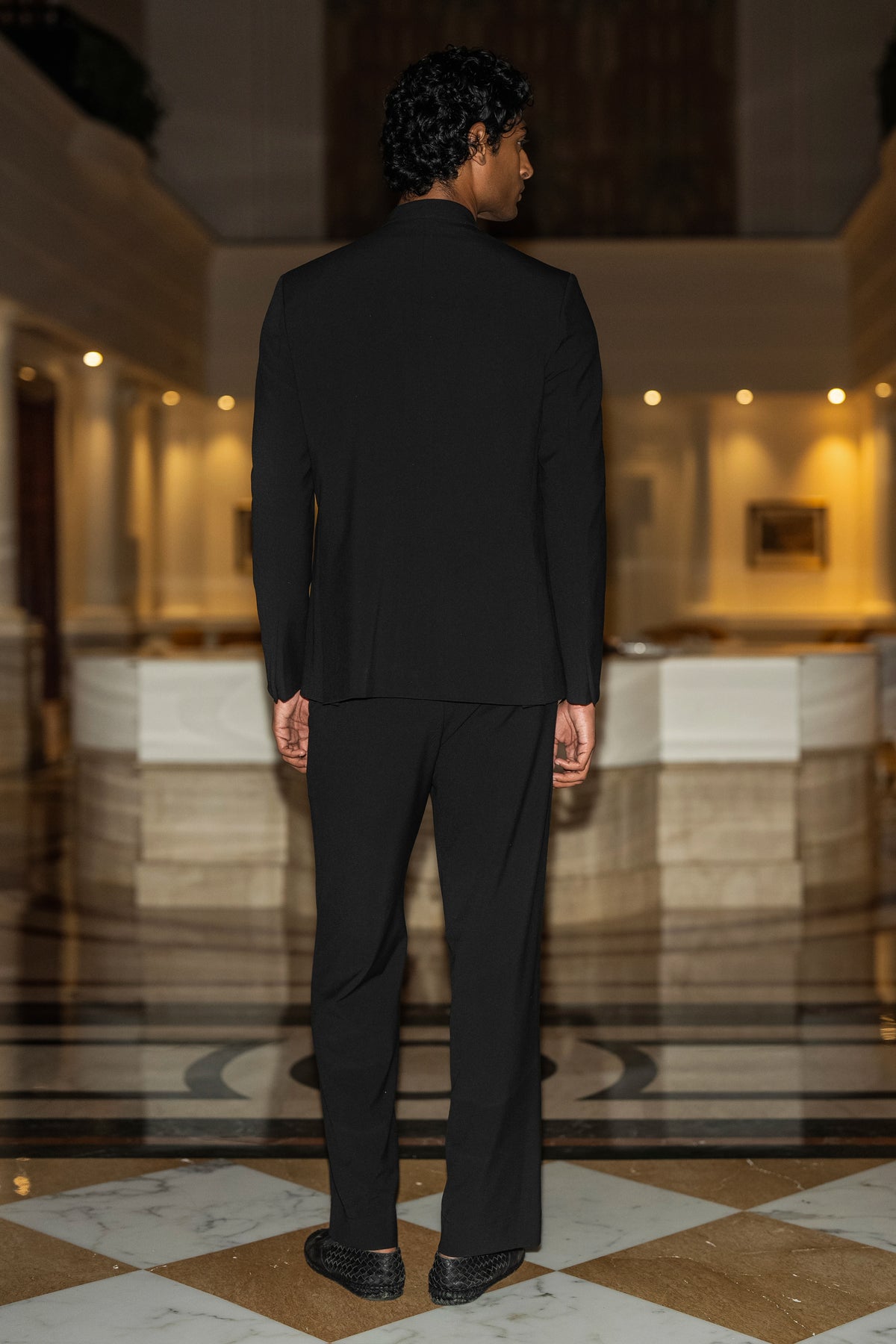 STRAIGHT CUT BLACK PANT
