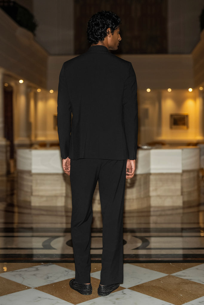 STRAIGHT CUT BLACK PANT dash and dot