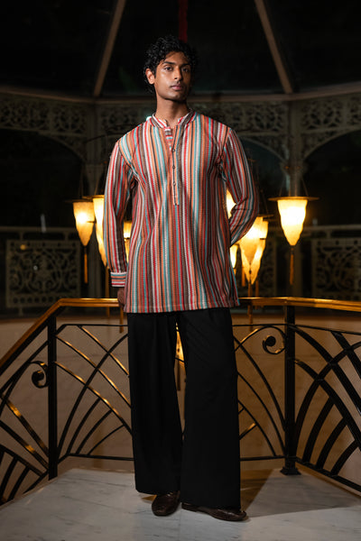 CROCHET LACE KURTA-SHIRT