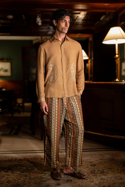 PRINTED STRIPE PANT