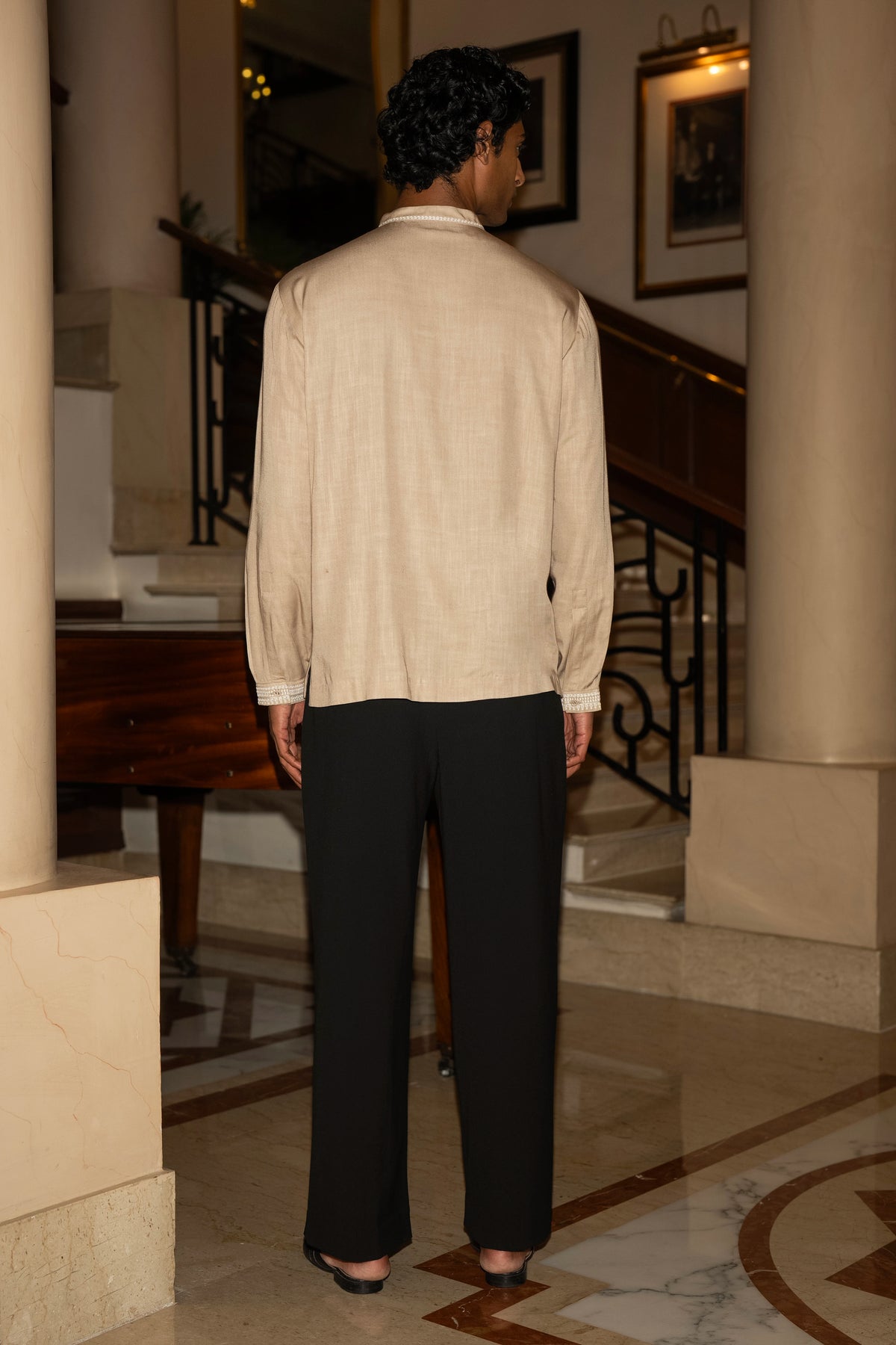 DORI EMBROIDERED STRIPE SHIRT