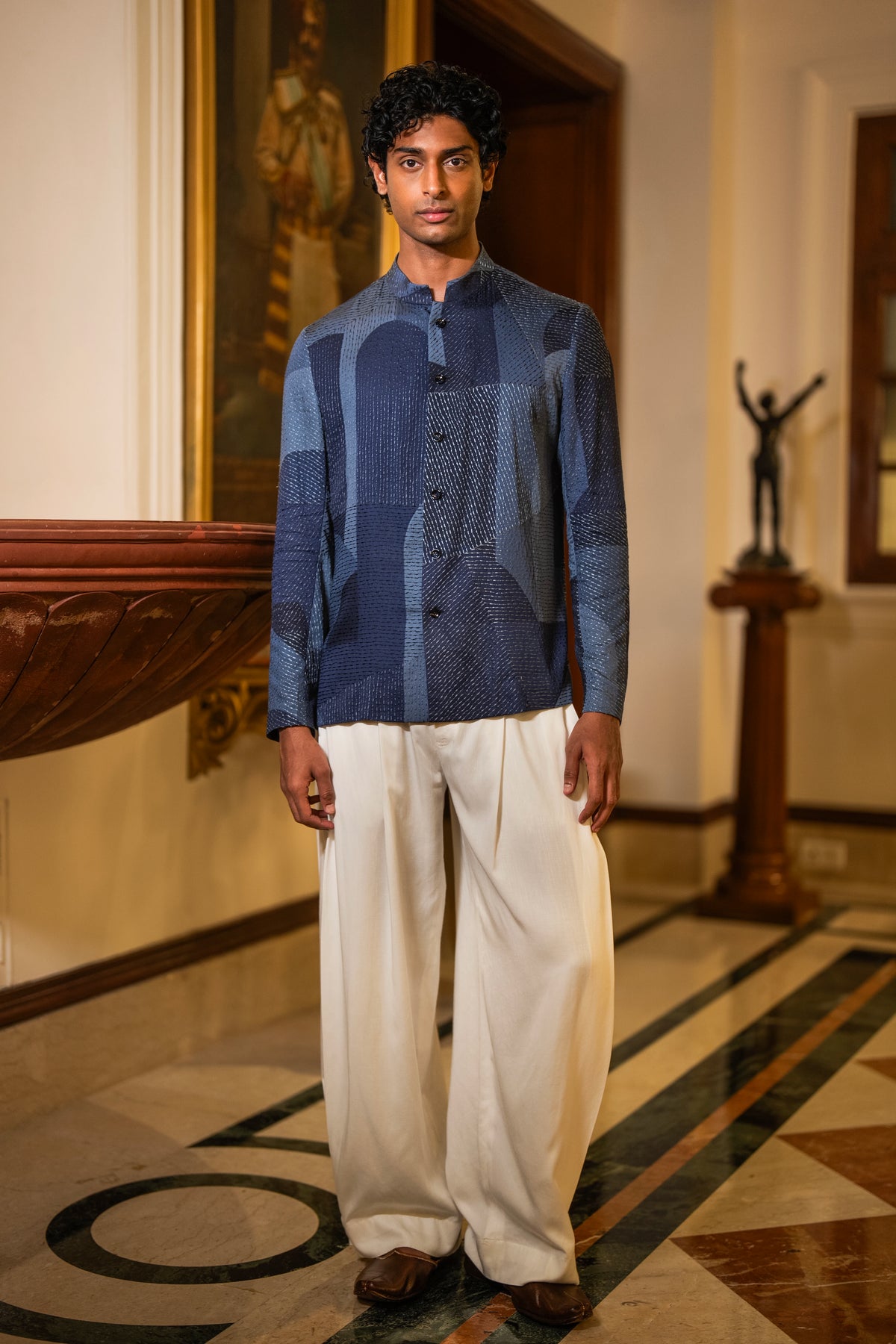 ABSTRACT EMBROIDERED SHIRT