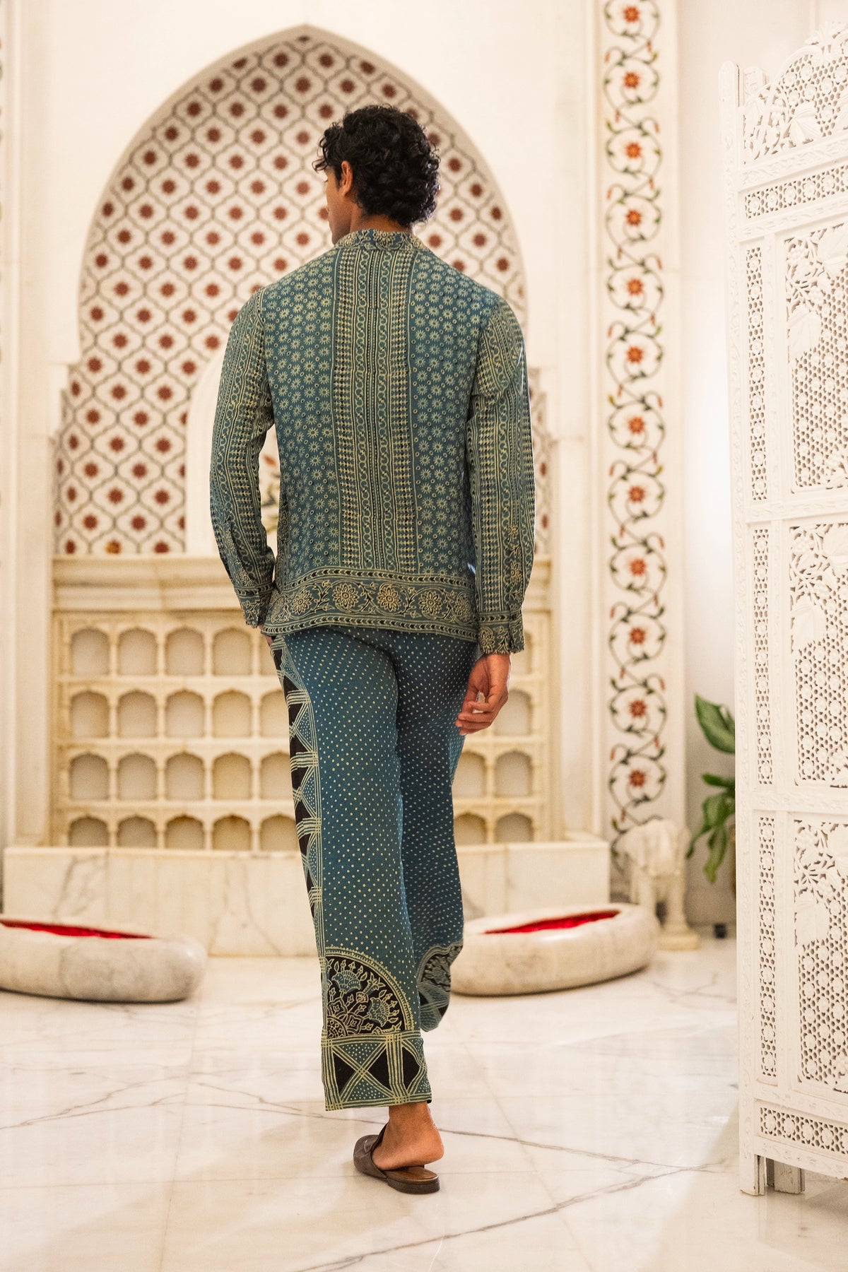 AJRAKH PRINT SHIRT & PANT SET