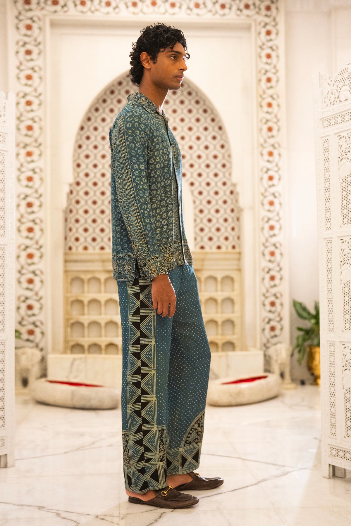 AJRAKH PRINT SHIRT