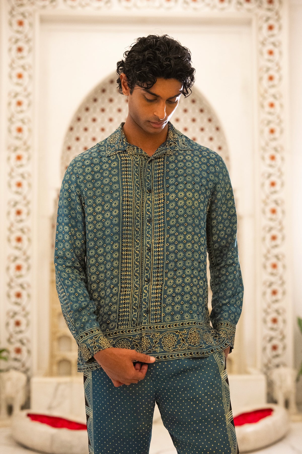 AJRAKH PRINT SHIRT