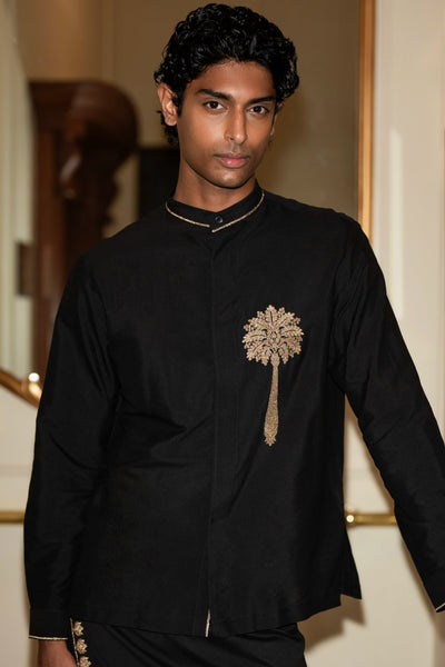 EMBROIDERED MOTIF SHIRT