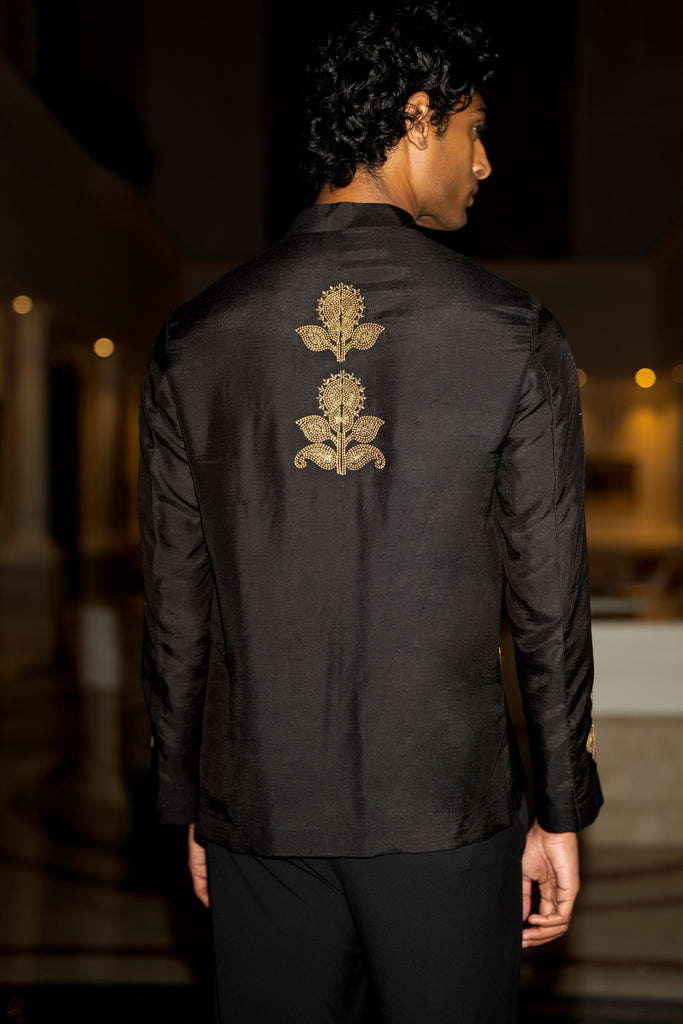 EMBROIDERED TEXTURED SHIRT & STRAIGHT CUT PANT dash and dot
