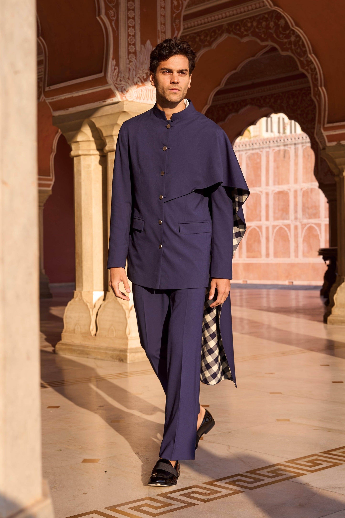 STRAIGHT NAVY PANT - dash and dot