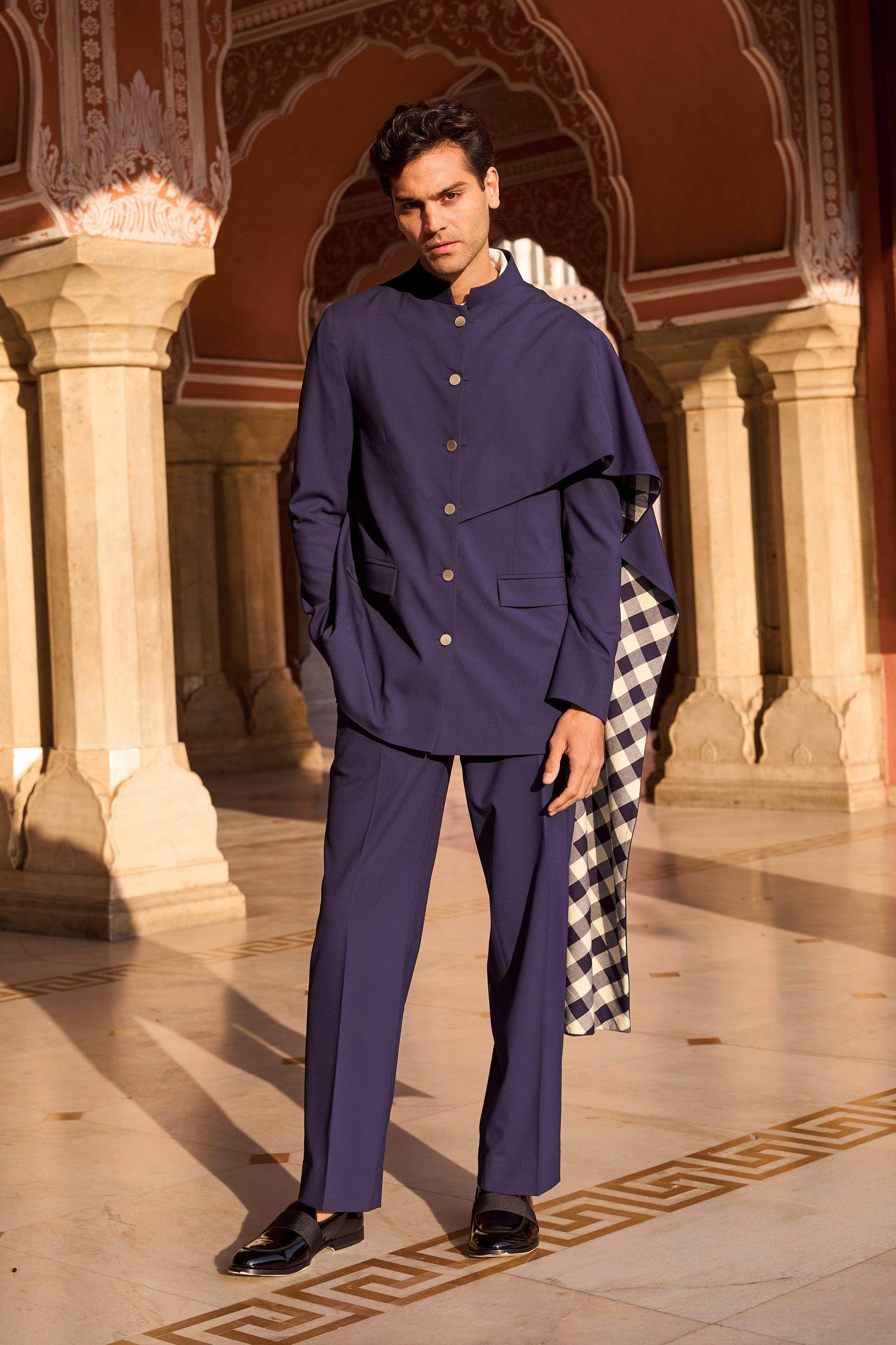 STRAIGHT NAVY PANT - dash and dot