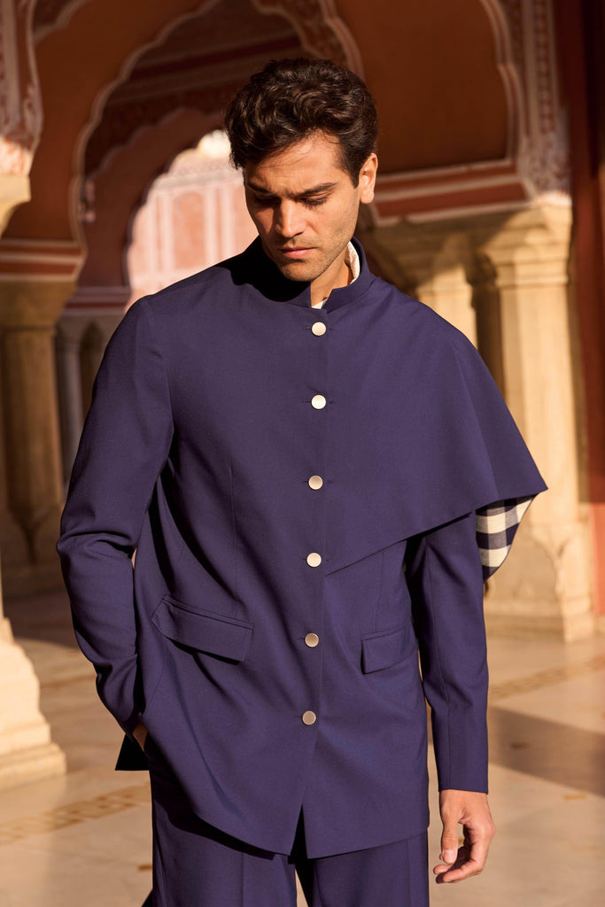 DRAPED PANEL BLAZER - dash and dot dash and dot