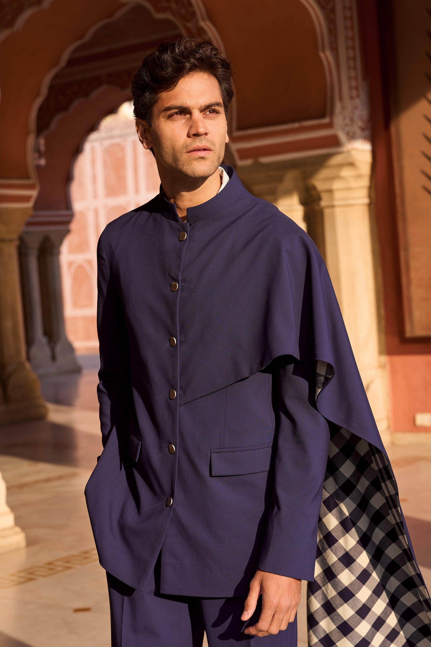 DRAPED PANEL BLAZER - dash and dot