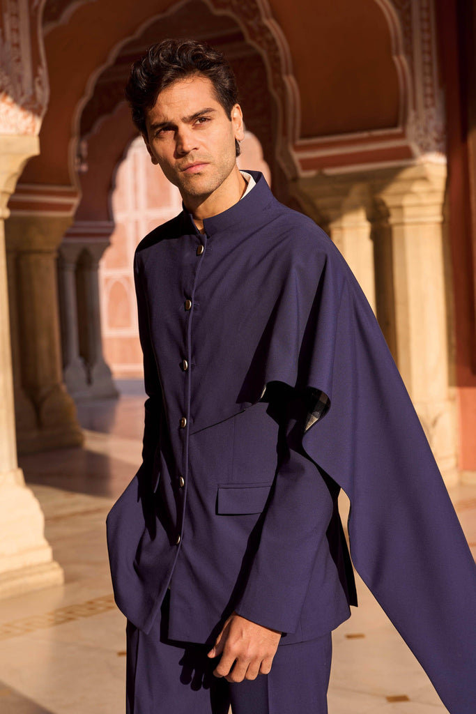 DRAPED PANEL BLAZER - dash and dot dash and dot