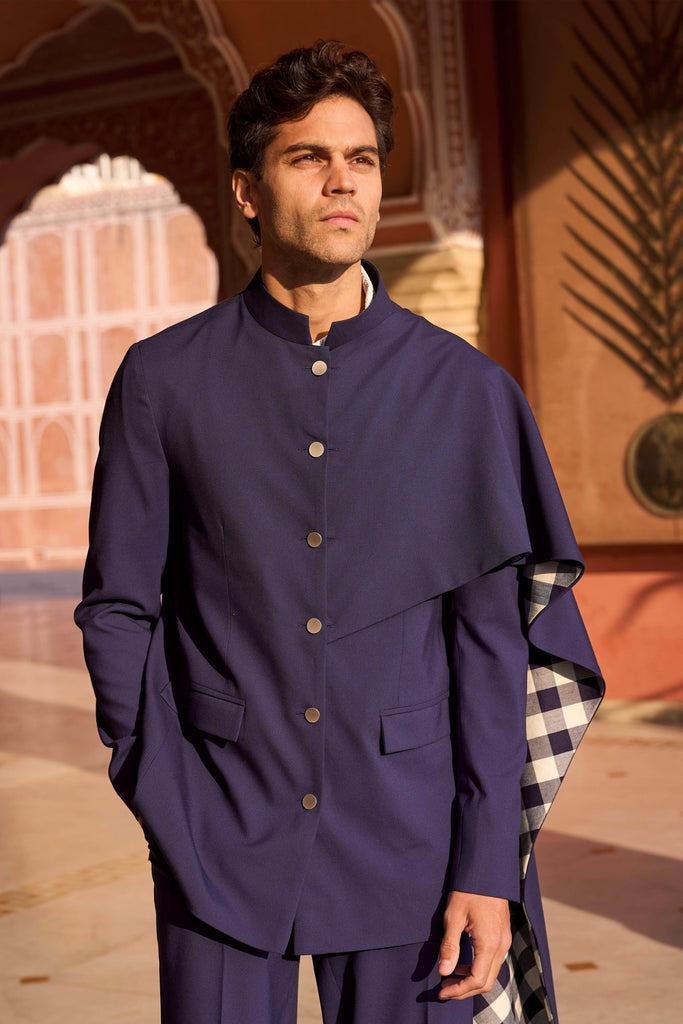 DRAPED PANEL BLAZER - dash and dot dash and dot