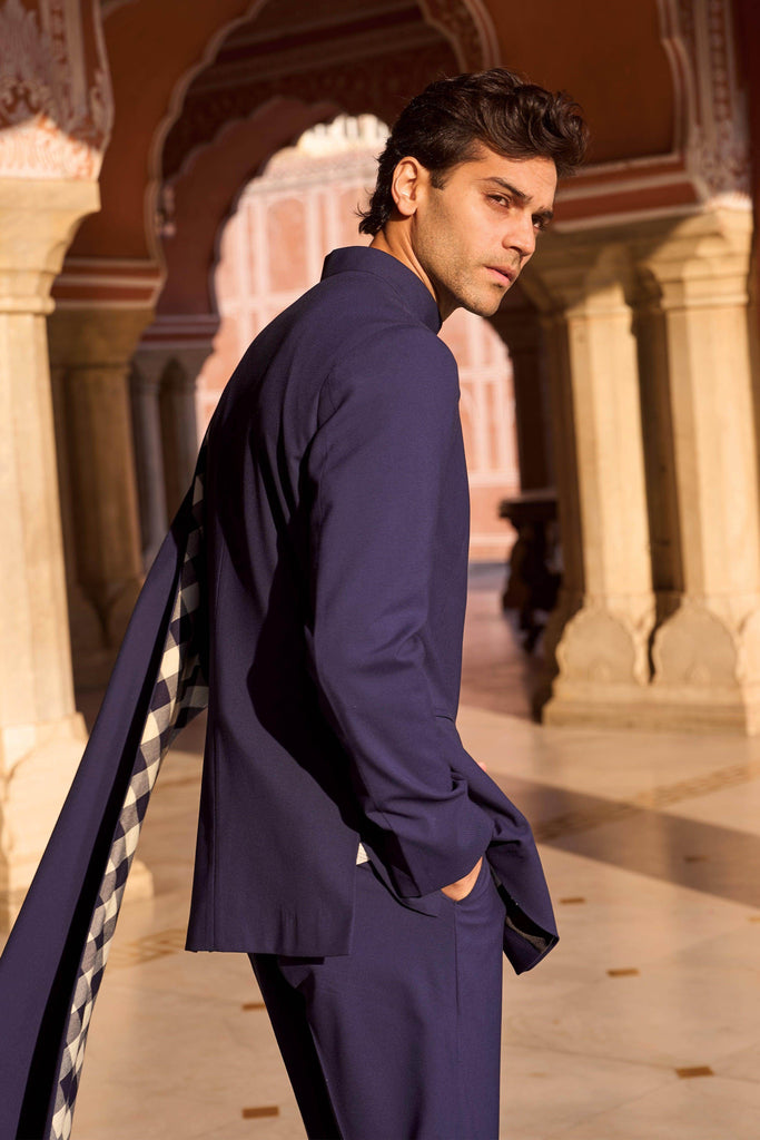 DRAPED PANEL BLAZER - dash and dot dash and dot