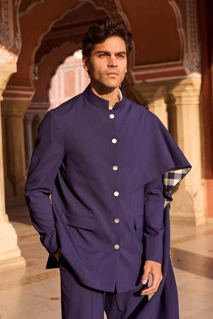 DRAPED PANEL BLAZER - dash and dot dash and dot