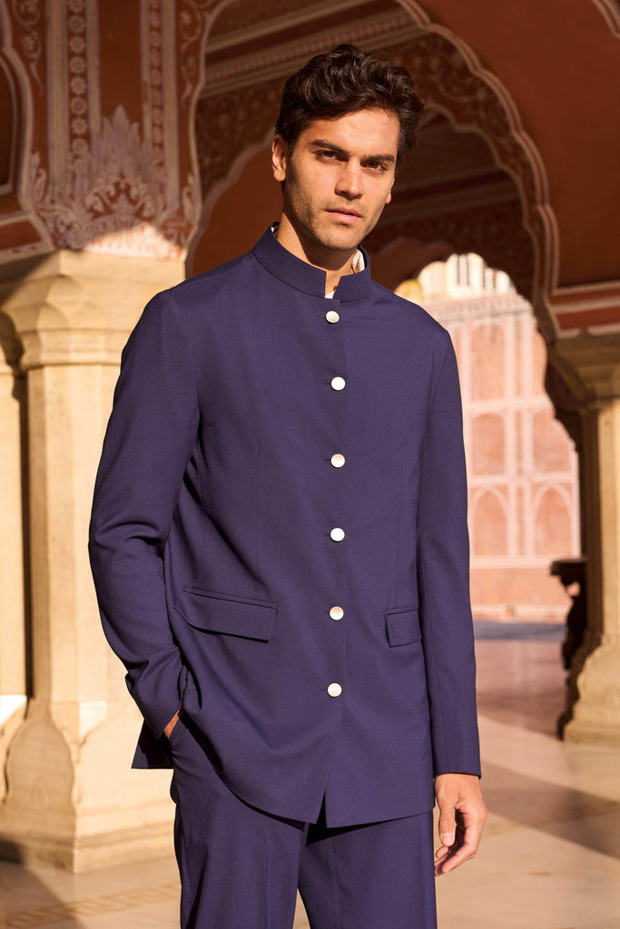 DRAPED PANEL BLAZER - dash and dot dash and dot