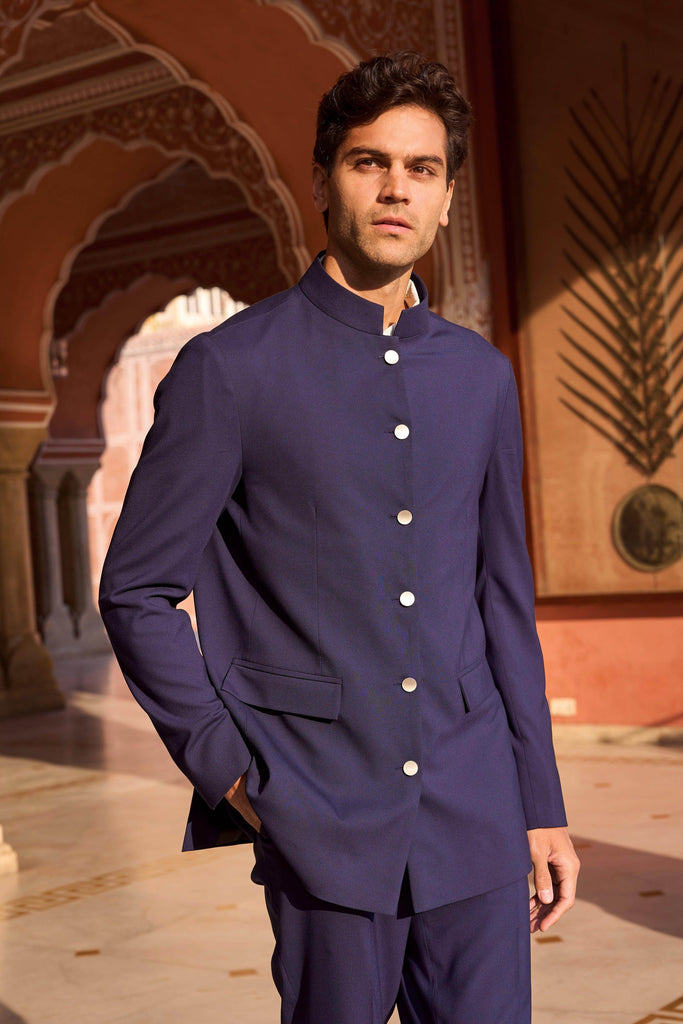 DRAPED PANEL BLAZER - dash and dot dash and dot