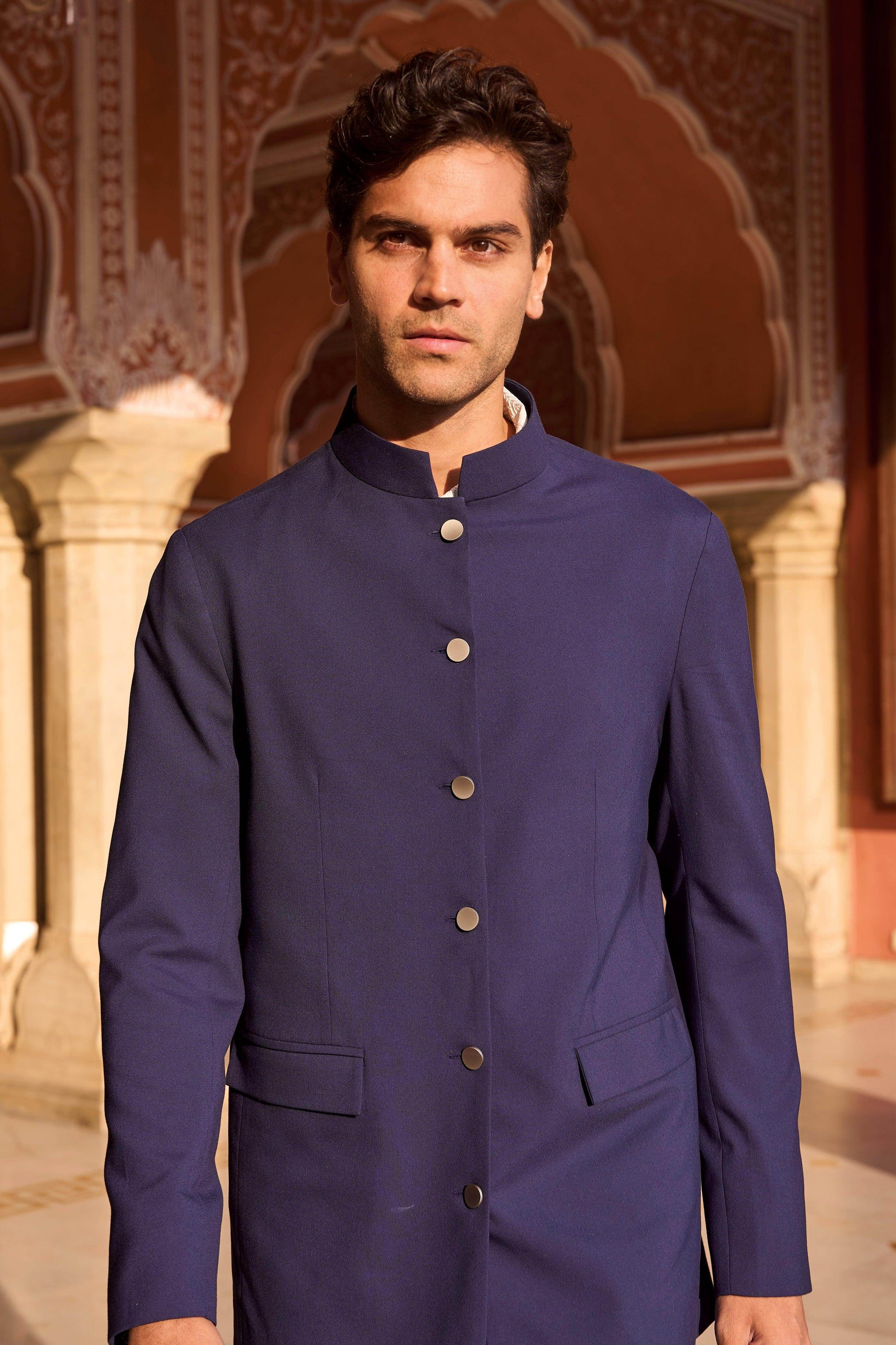 DRAPED PANEL BLAZER - dash and dot