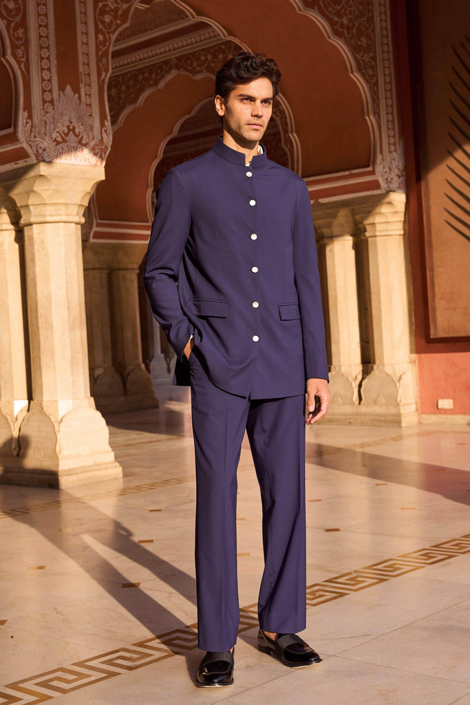 STRAIGHT NAVY PANT - dash and dot dash and dot