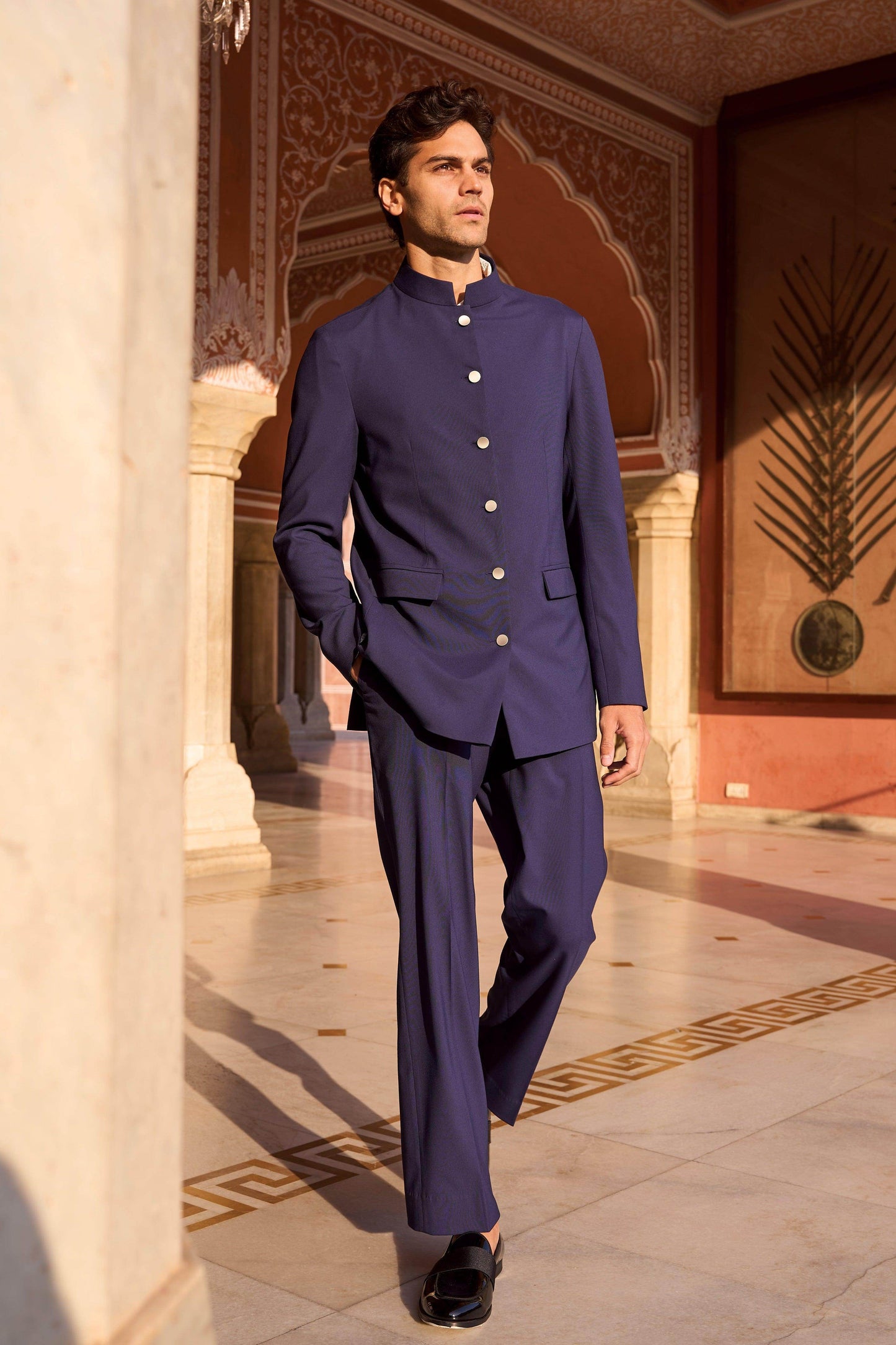 STRAIGHT NAVY PANT - dash and dot