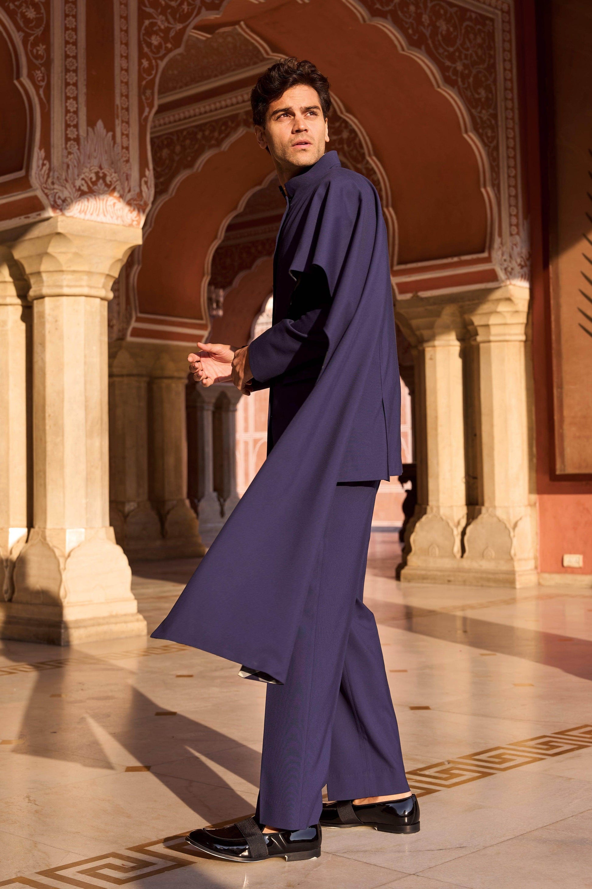 STRAIGHT NAVY PANT - dash and dot