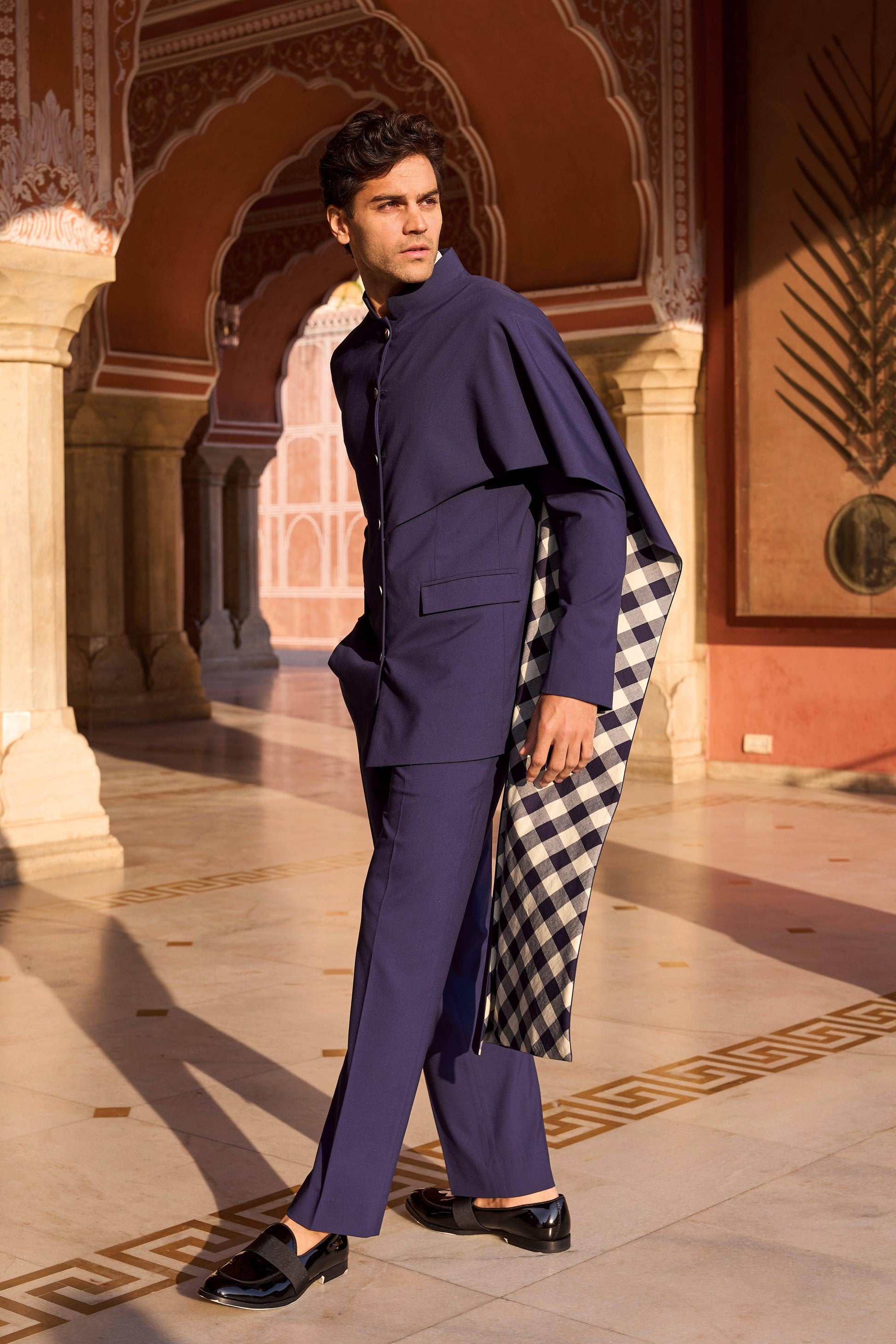 STRAIGHT NAVY PANT - dash and dot