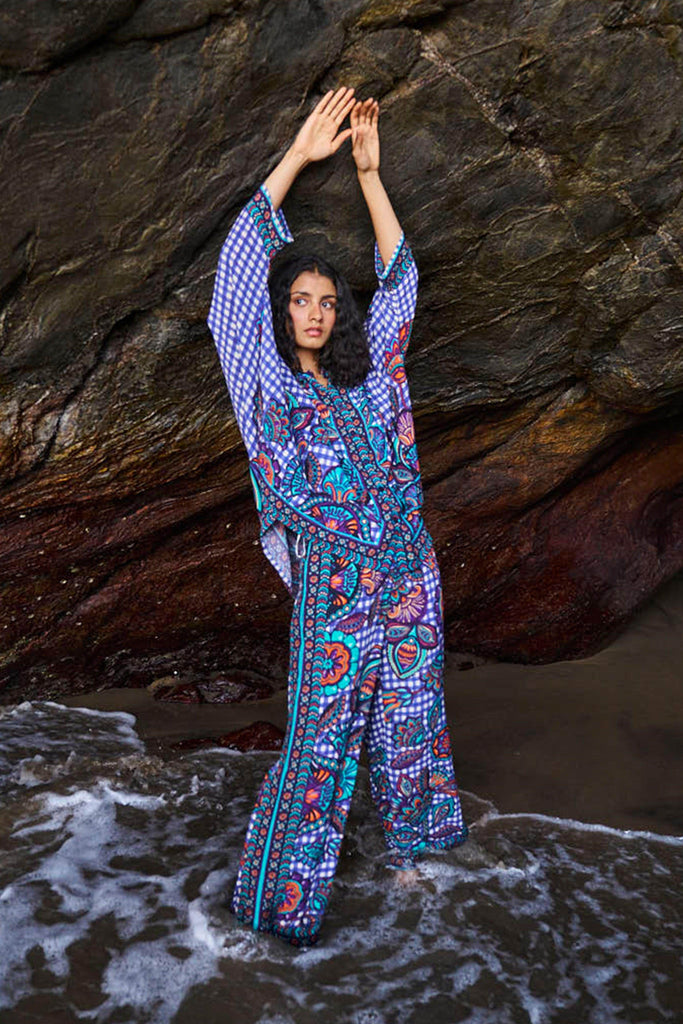 PRINTED CHECK BOXY SET - dash and dot dash and dot