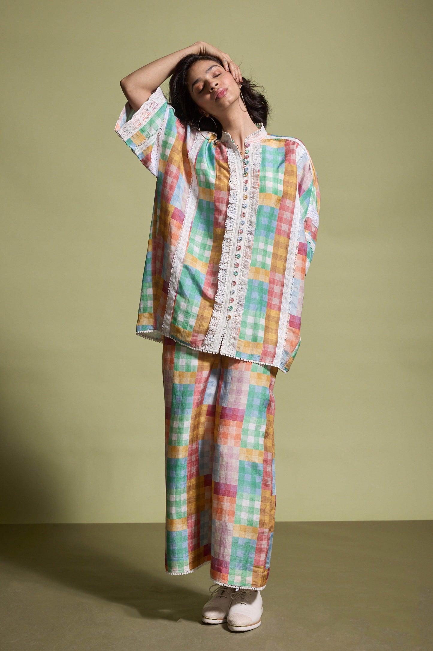 CUTWORK LACE SHIRT - dash and dot